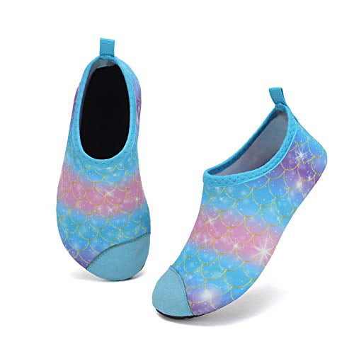 Mabove Kids Swim Water Shoes Non-Slip Quick Dry Barefoot Aqua Pool Socks Shoes for Boys & Girls Toddler 